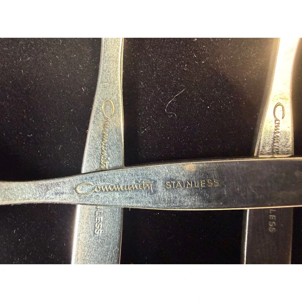 Oneida Community Stainless‎ Teaspoons Set of 4 Silverware Flatware - Frost Fire